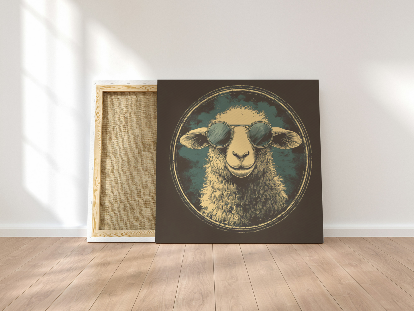 🐑 Leinwand „Unser Deichheld“