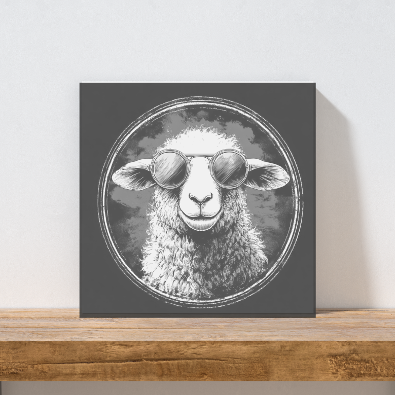 🐑 Leinwand „Unser Deichheld“