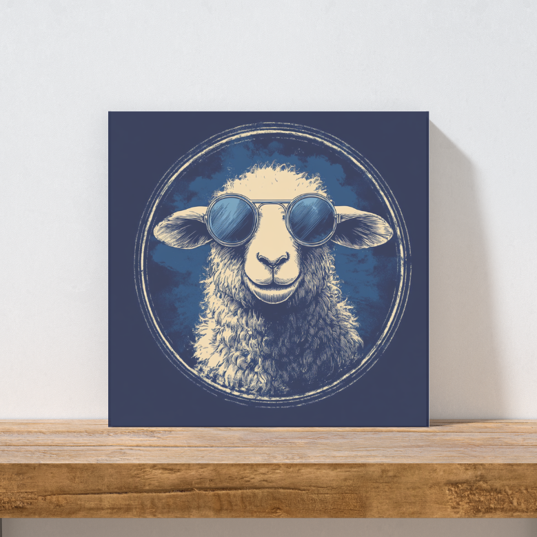 🐑 Leinwand „Unser Deichheld“