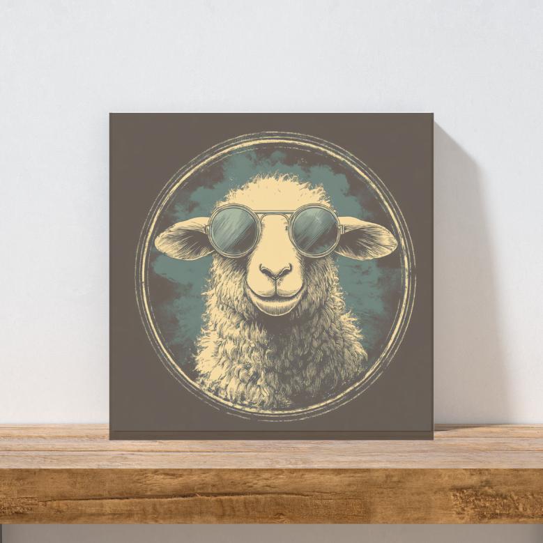 🐑 Leinwand „Unser Deichheld“