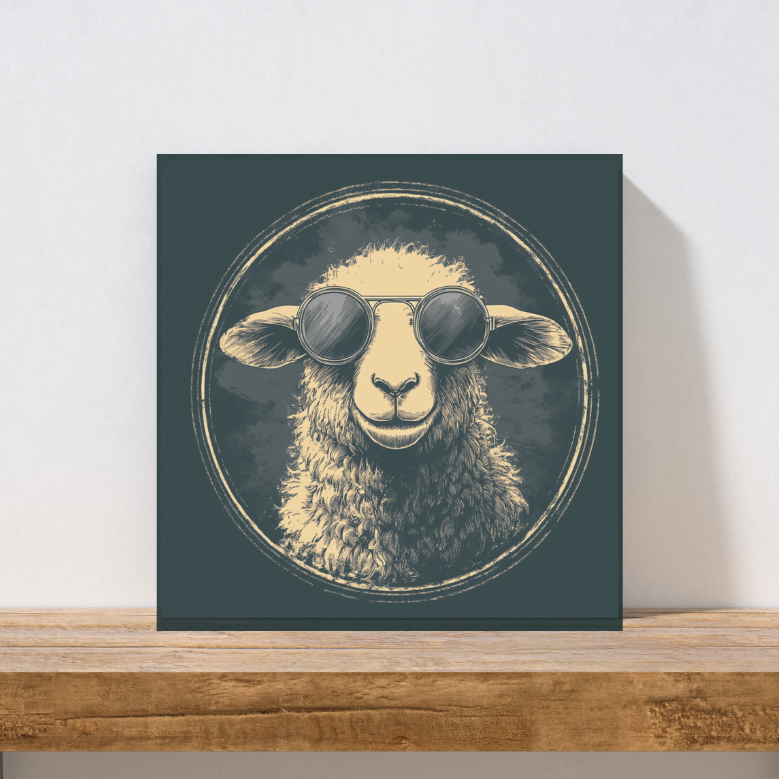 🐑 Leinwand „Unser Deichheld“