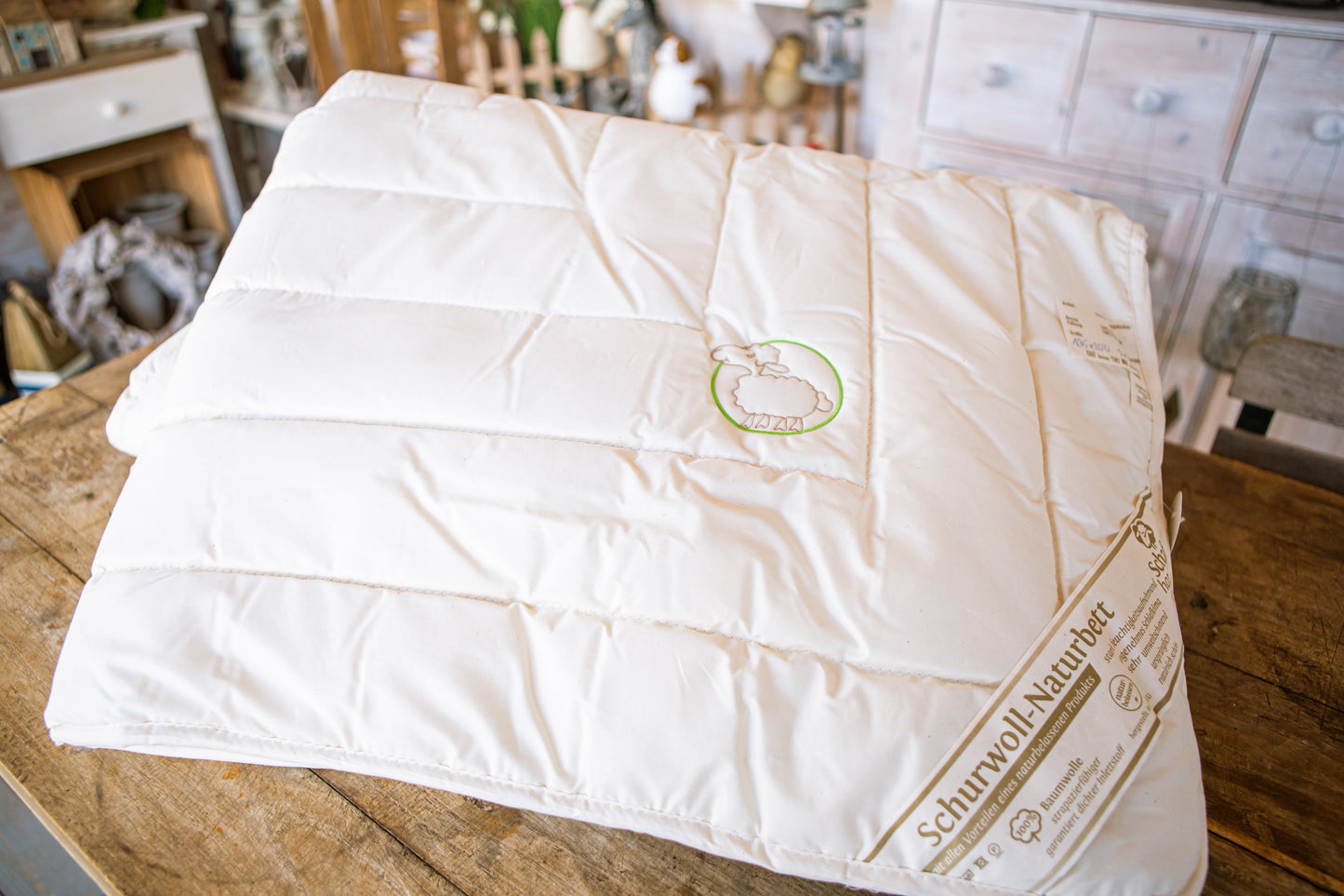 Schafwoll-Zudecken