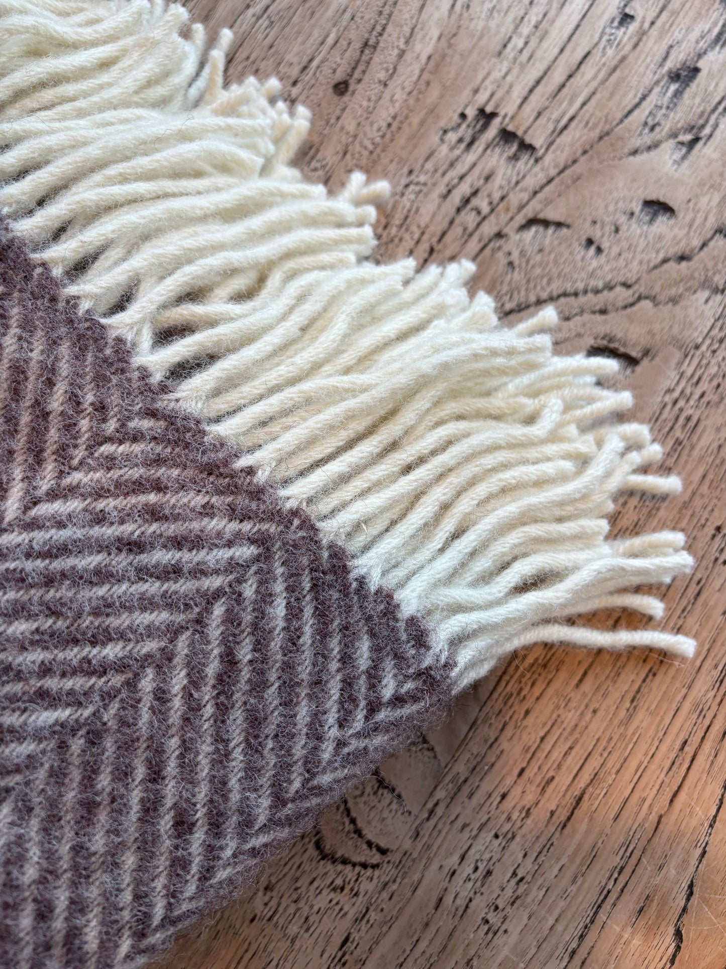 Wolldecke „Fischgrät“